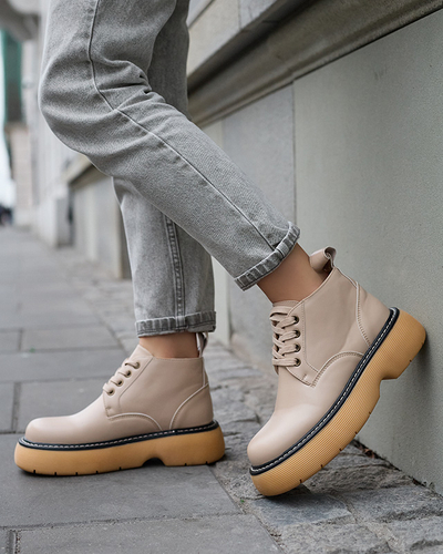 Женские сапоги бежевого цвета Tarraf- Footwear
