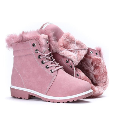 Ocieplane trapery w kolorze różowym Georgia - Obuwie