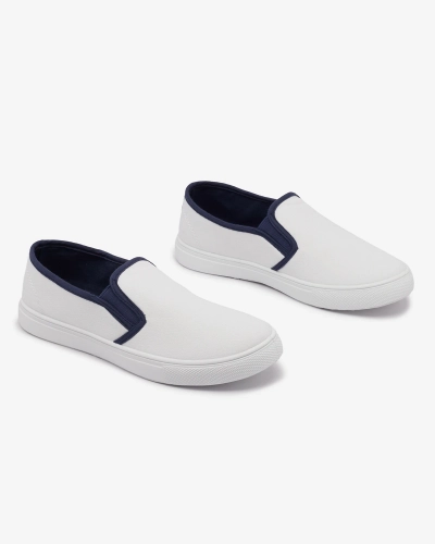 Royalfashion Baltas sieviešu slip on kedas Werixa