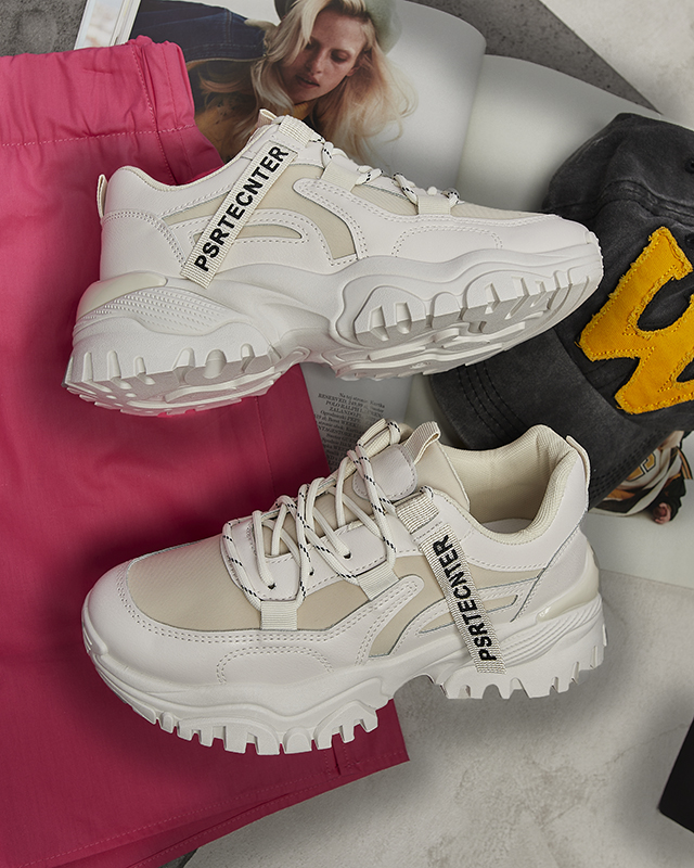 Bēšas krāsas sieviešu sporta apavi Evilpo- Footwear