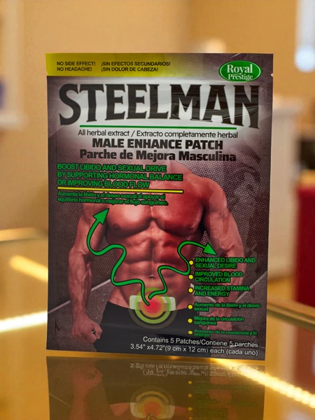 Natural potency enhancing patch for men