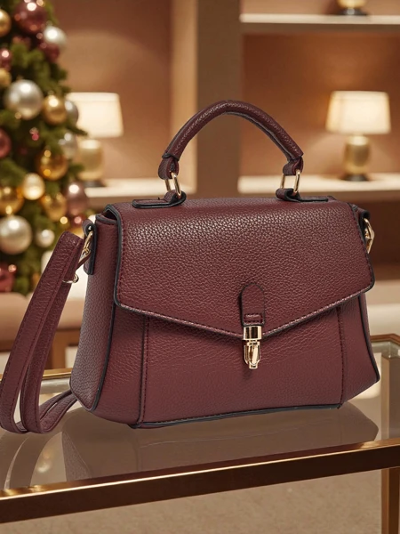 Liten dameveske i miljøvennlig skinn Fioren