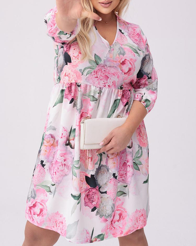 Royalfashion Women's knee-length dress with print PLUS SIZE