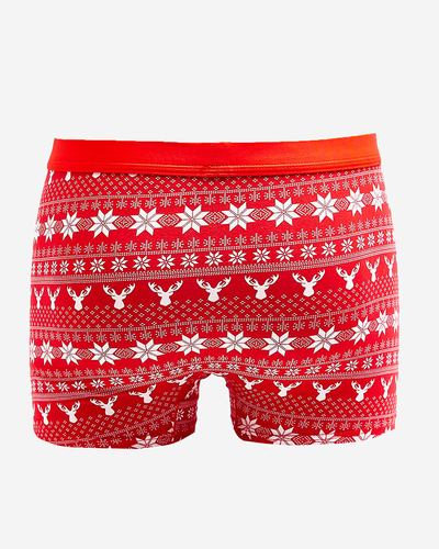 Royalfashion Red men's Christmas boxers