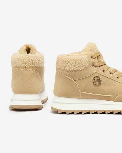 Royalfashion Women's insulated sports shoes in light brown Cerrto