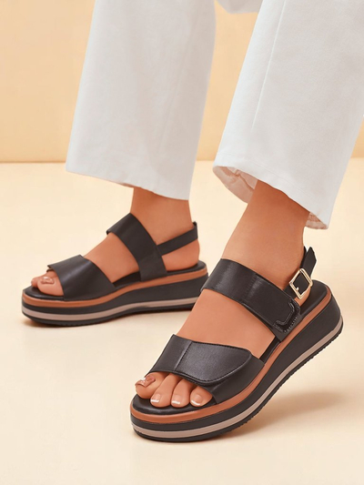 Royal Fashion Women's Thick-Soled Tulip Sandals