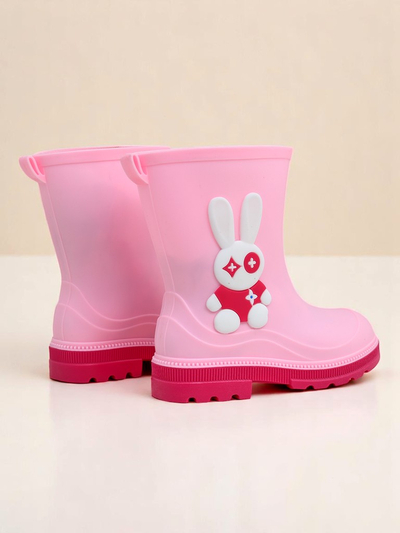 Royalfashion Children's Rain Boots with Bunny Splash