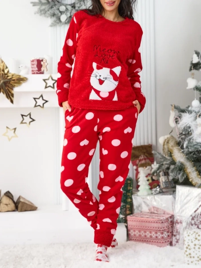 Royalfashion Women's pajamas with a kitten
