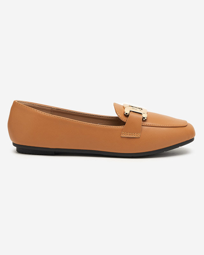 Women's camel loafers Melukia - Shoes