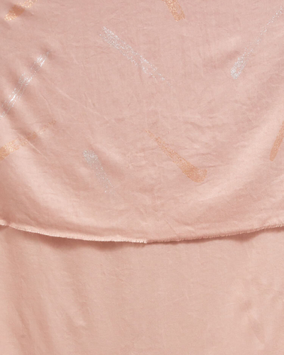 Royalfashion Pink Women's Thin Scarf with Glitter