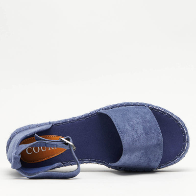 Zilas sieviešu Sitra sandales ar platformu - Apavi