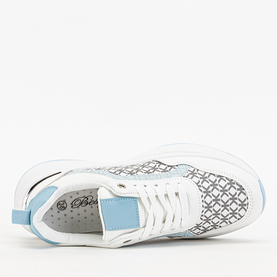 Blue and white women's sports shoes Weniso sneakers - Footwear