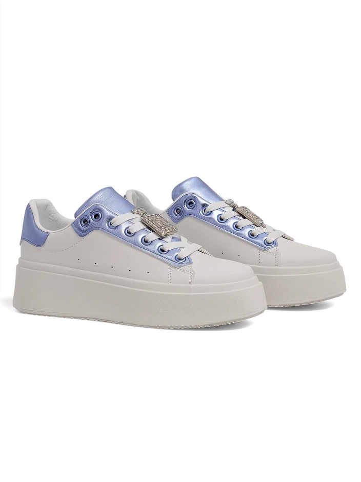 Bella Corsa Ecru Handmade Women's Sneakers