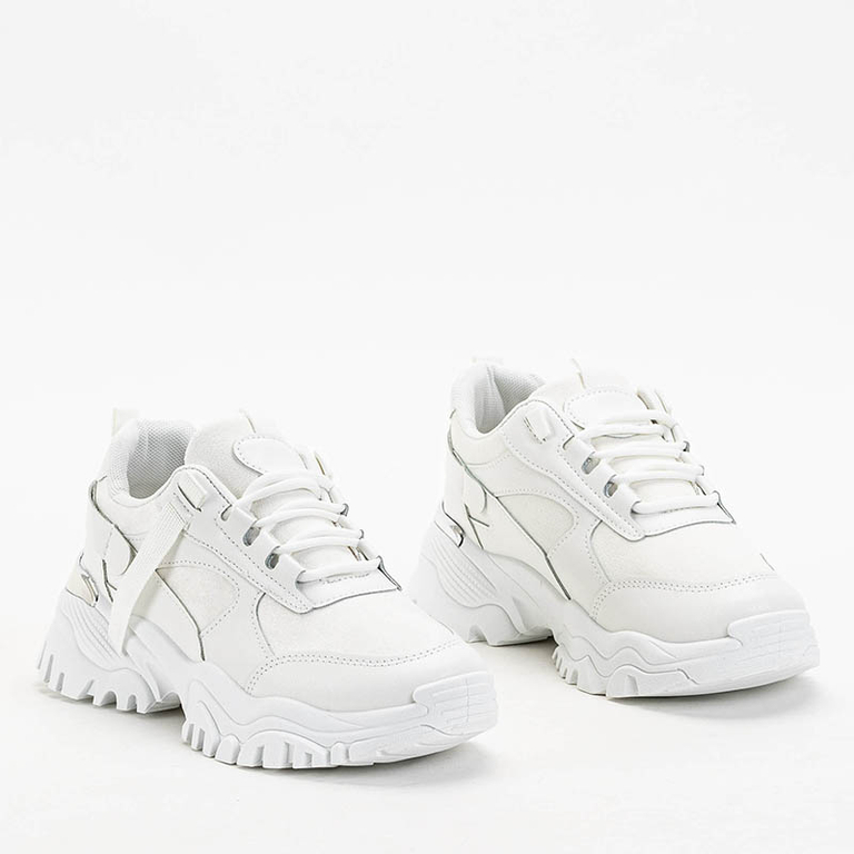 OUTLET Women's sports shoes sneakers in a shade of ecru Itega - Footwear