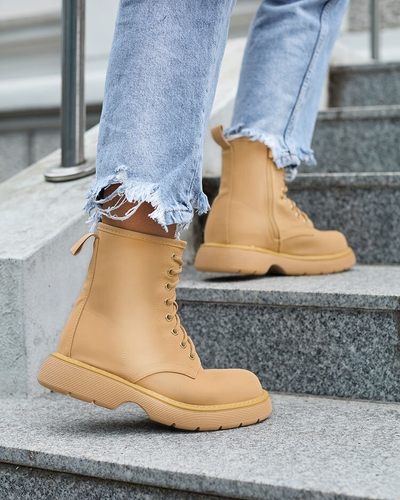 Royalfashion Matēti gaiši brūni Kucillo sieviešu zābaki