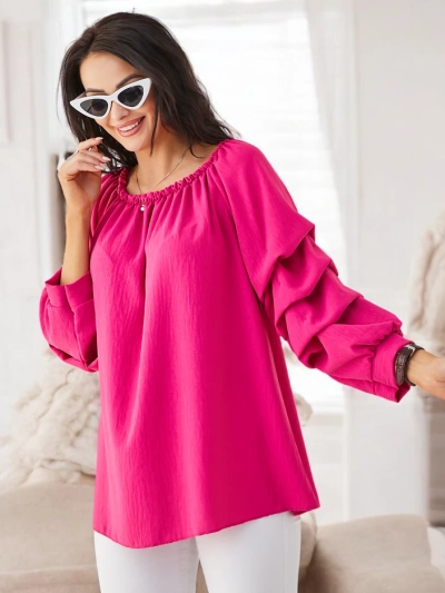 Royalfashion Women's Blouse a'la Spanish with Ruffles