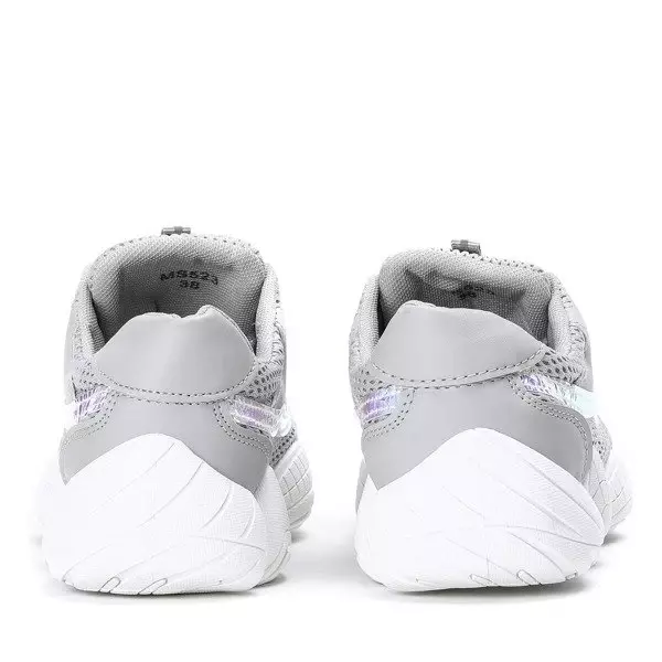 OUTLET Light gray sports shoes with a higher sole Zooey - Footwear