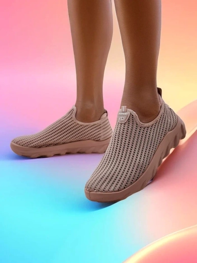 Royalfashion Women's Slip-On Fabric Sneakers Erra