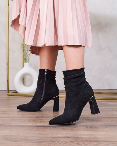 Royalfashion Melni sieviešu zābaki Aharha stiletto