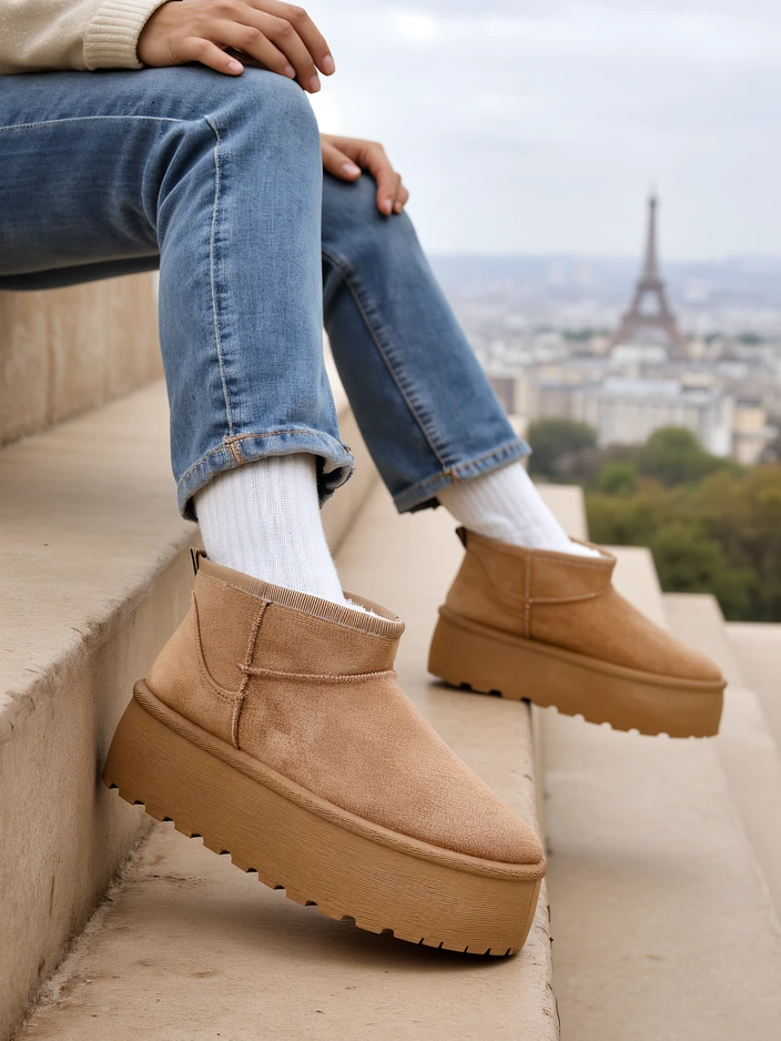 Royalfashion Women's platform snow boots a'la Dagodo