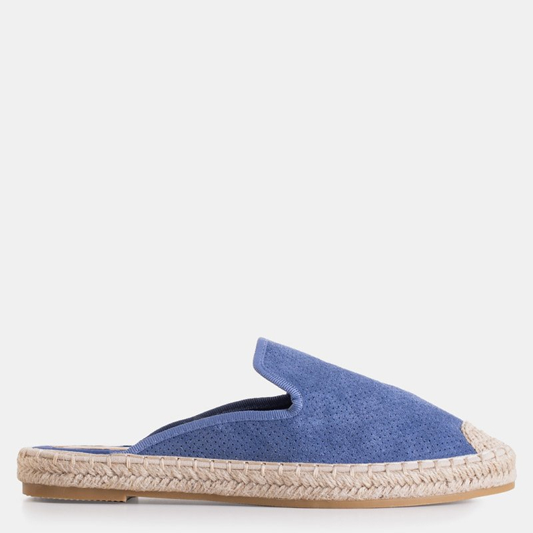 Women's flip-flops in blue Courine - Footwear
