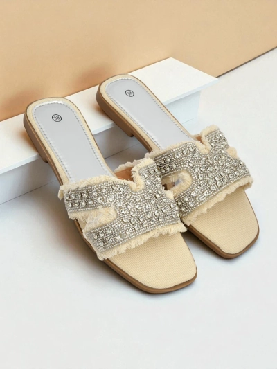 Royalfashion sieviešu sandales ar rhinestone CrystalEase