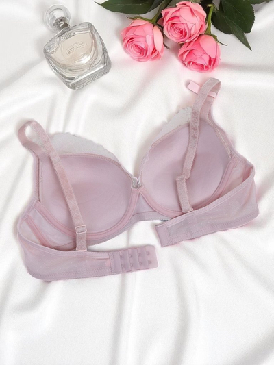 Royalfashion Sieviešu push-up mežģīņu krūšturis Romance Push-Up