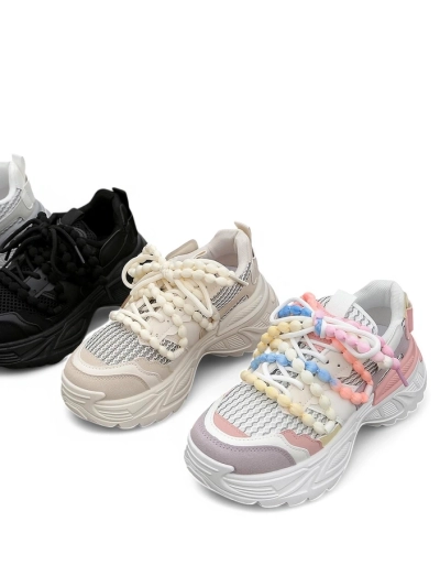 Royalfashion Women's sporty sneakers on a thicker sole Loness