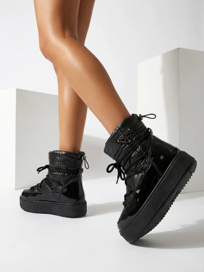 Royalfashion Children's slip-on shoes a'la snow boots in black Asifa