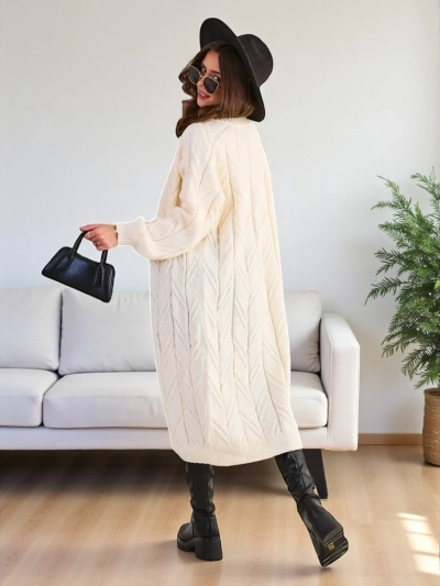 Royalfashion Knitted women's poncho sweater