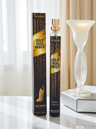 E frymëzuar ujë parfumuese për femra Gold High Heels