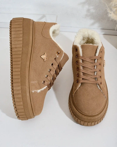 Royalfashion Warmed women's sneakers with fur Noxu