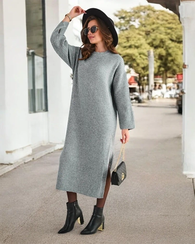 Royalfashion Women's long sweater dress