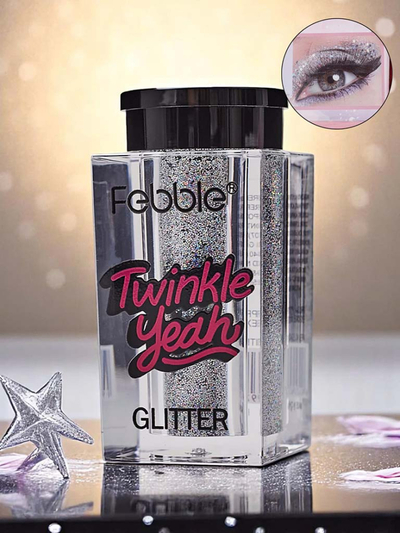 Блеск для лица и тела "Twinkle Yeah Silver Glitter"