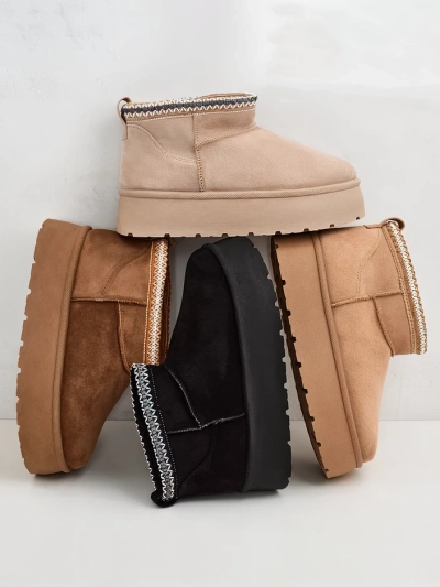 Royalfashion Sieviešu īsie zābaki a'la sniega zābaki Xoalla