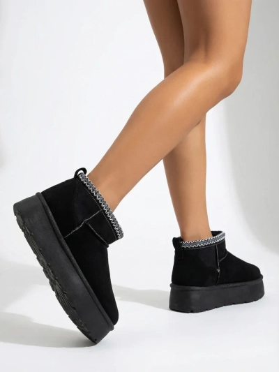 Royalfashion Sieviešu īsie zābaki a'la sniega zābaki Xoalla