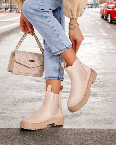 Royalfashion Women's ankle boots with decorative strap Ozzoas