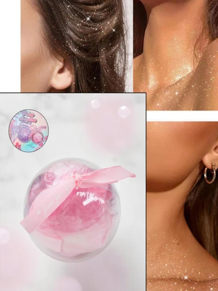 A fluffy, ball-shaped highlighter