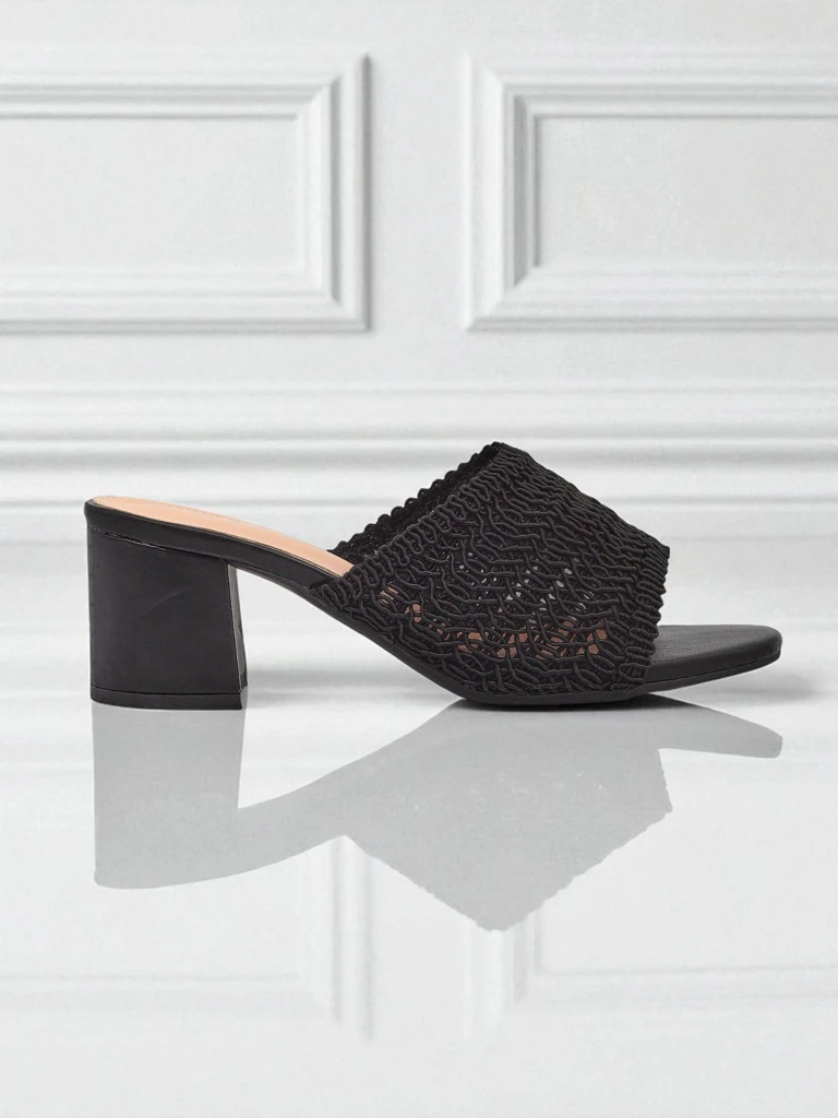 Royalfashion Women's Heeled Mules Sole Bloom