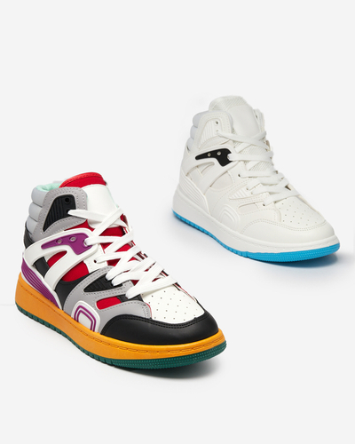 White women's interesting high-top sports shoes Gisore - Footwear