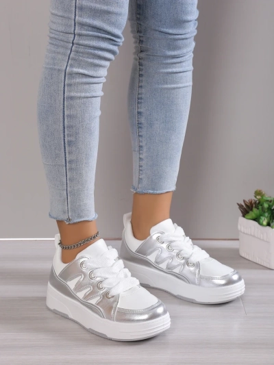 Royalfashion Women's sneakers with a thicker sole Assaqi