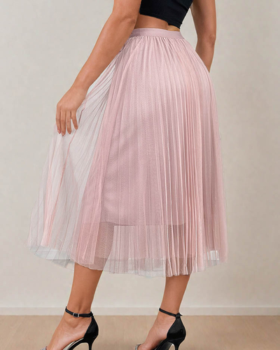 Royalfashion Sieviešu divslāņu midi svārki