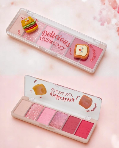 Kevin&Coco Palette 6 eyeshadows with glitter Delicious