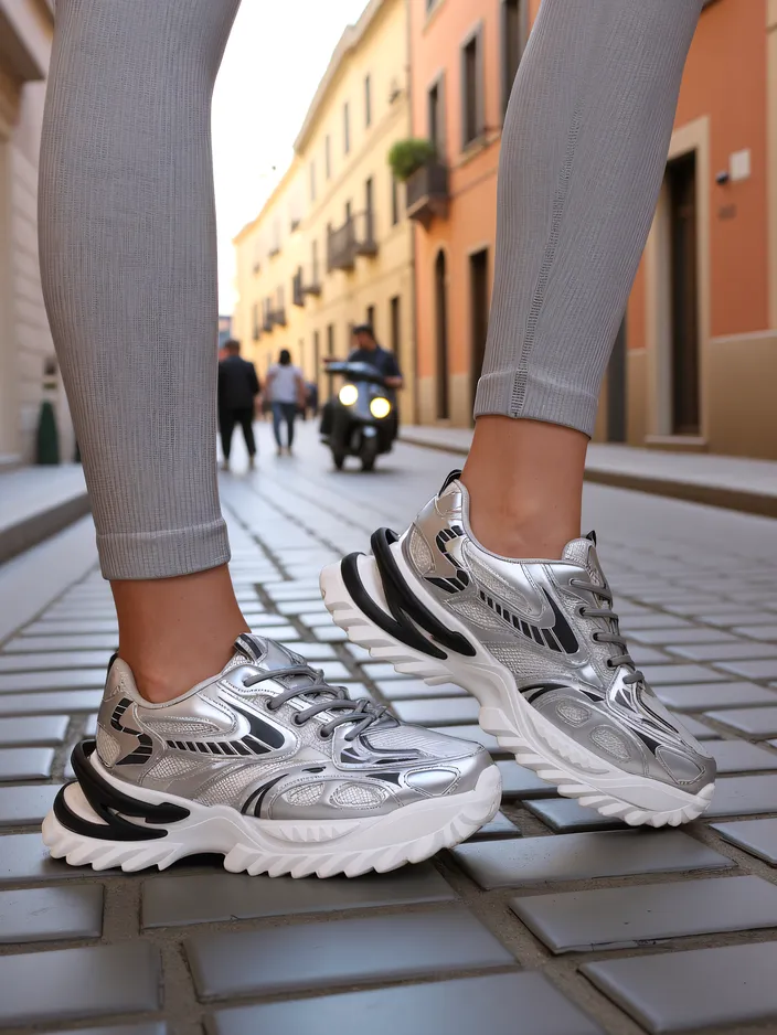 Royalfashion Sieviešu lakotās kedas Leysi