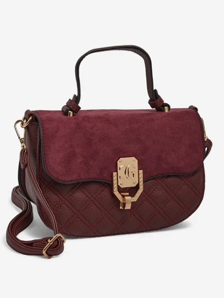 Luna Women's Bag Burgundy Ecological Elegant for Everyday Use