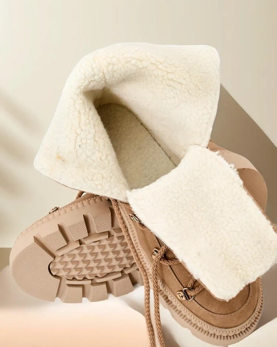 Royalfashion Women's lace-up snow boots Lorii