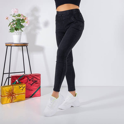 Black Women's PLUS SIZE Jeggings - Pants