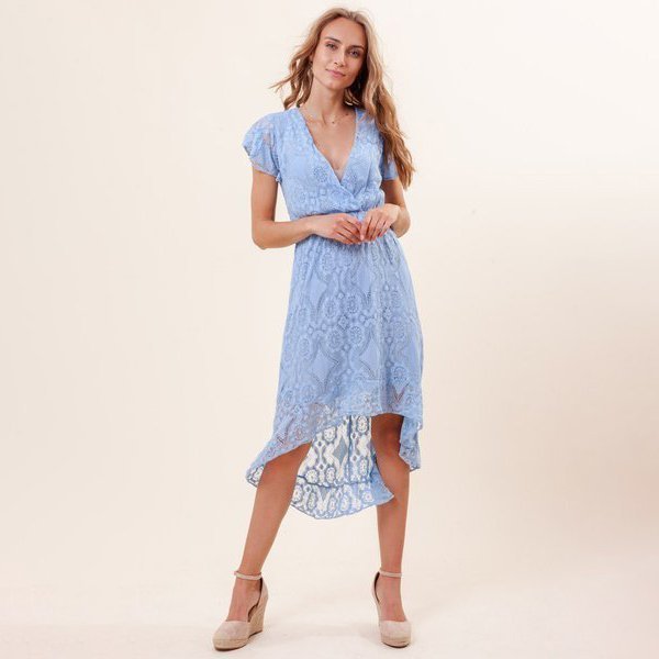 Blue lace dress - Dresses 1