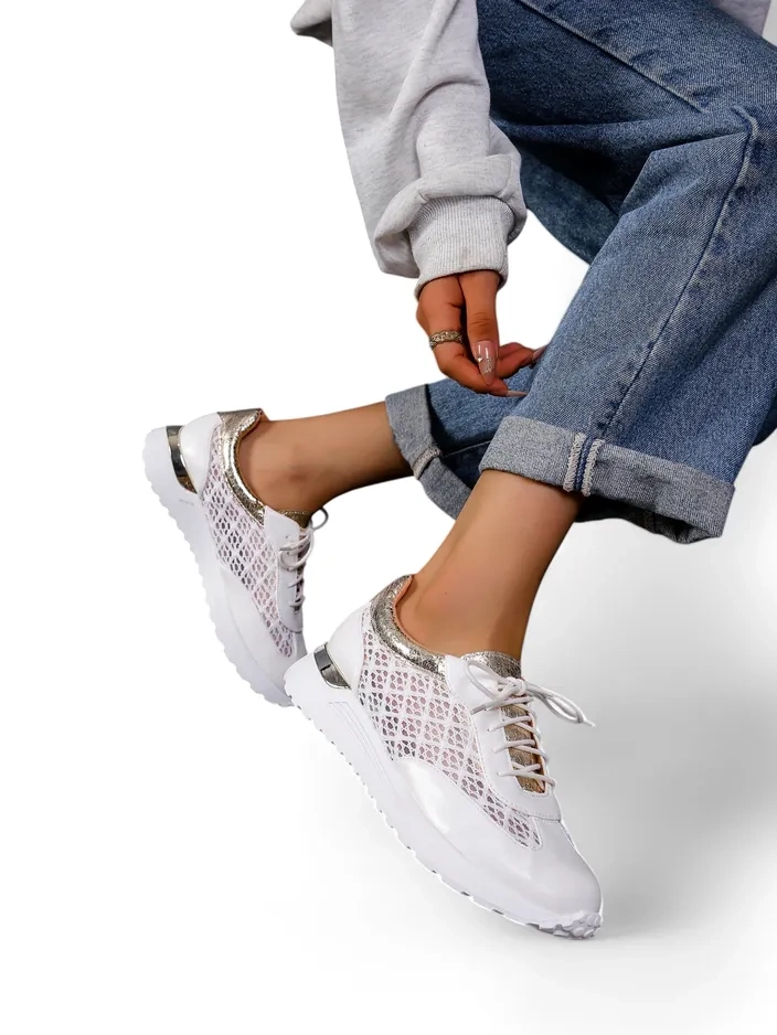 Royalfashion Perforētas sieviešu kedas Ellos