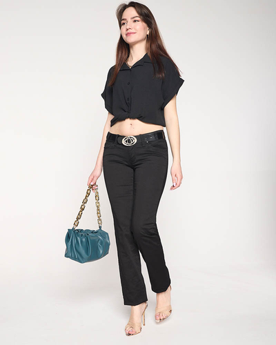 Women's black low waist skinny jeans - Clothing